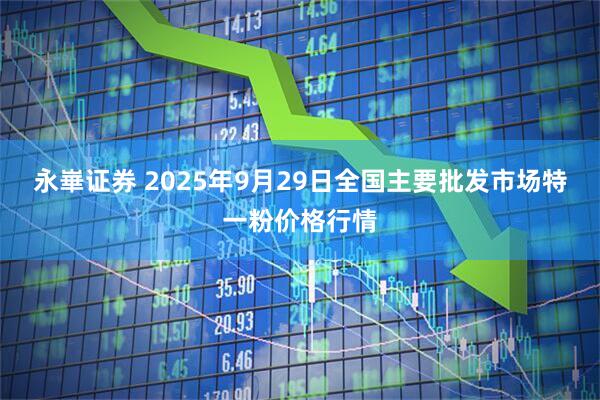 永崋证券 2025年9月29日全国主要批发市场特一粉价格行情